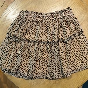 Woman’s mini ruffle skirt